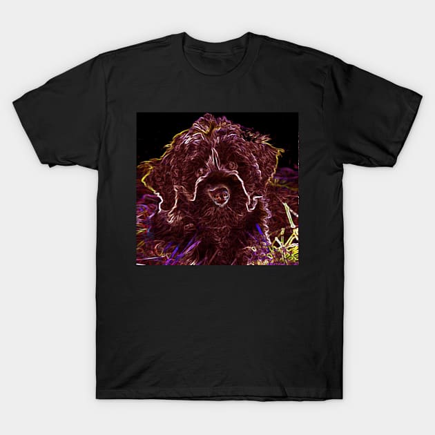 Abstract Portuguese Water Dog T-Shirt by CarloVaro